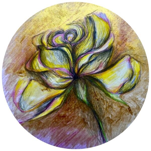 Almohadón FRECUENCIA ROSAS Linea AMARILLA