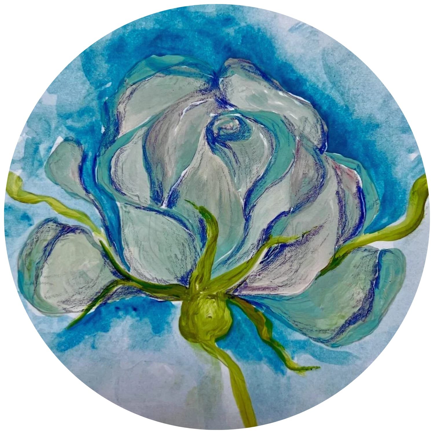 Almohadón FRECUENCIA ROSAS AZULES - Imagen 3