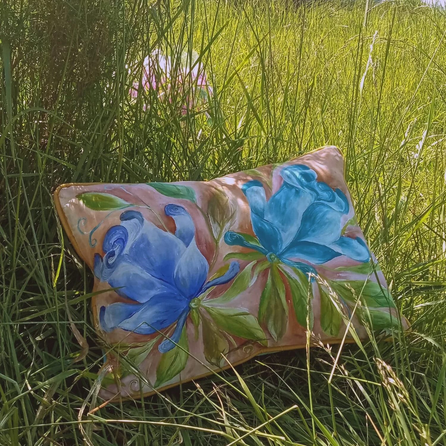 Almohadón FRECUENCIA ROSAS AZULES - Imagen 4